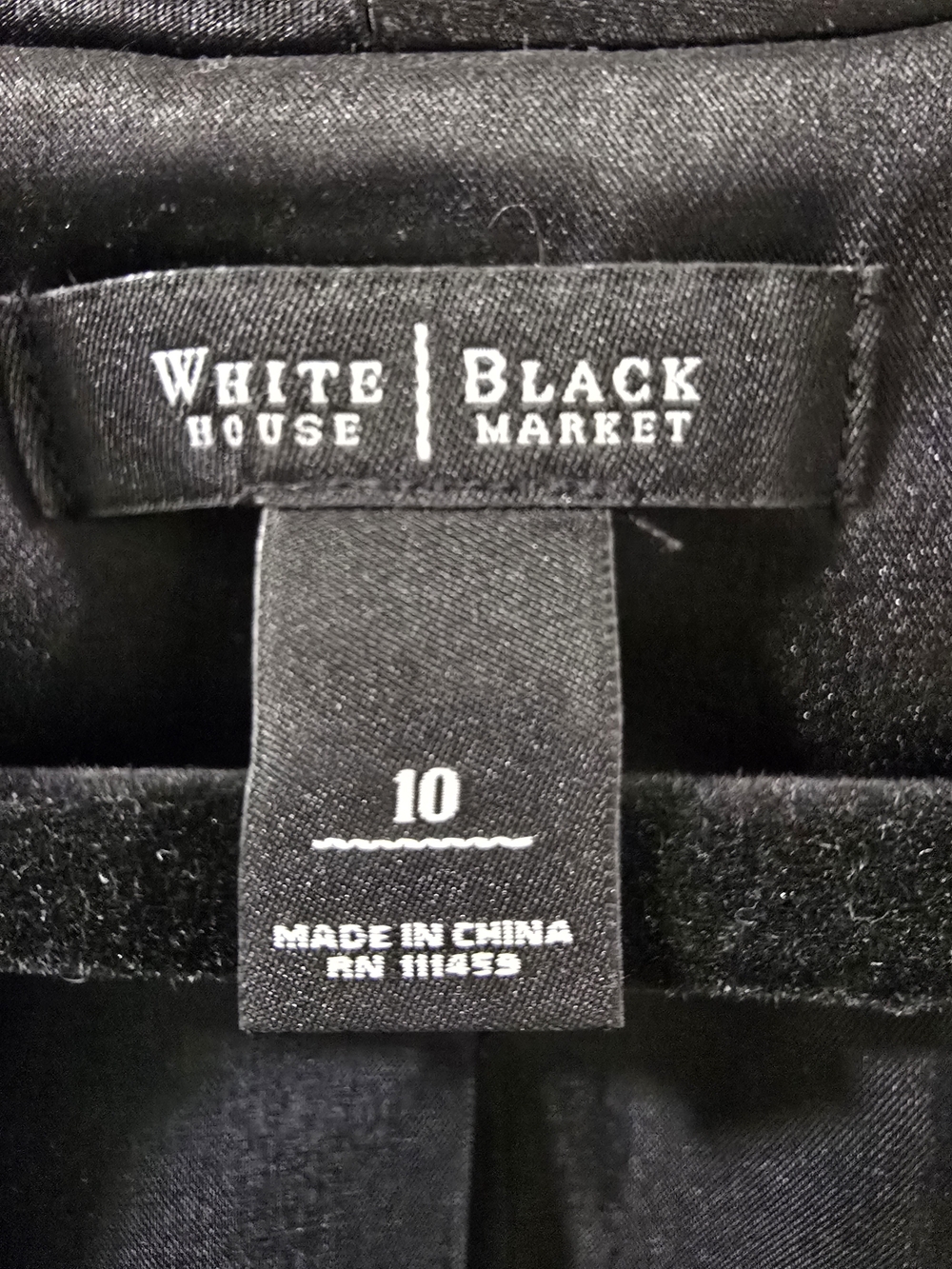 White House Black Market Black Satin Cropped Bolero Jacket - Size 10 - Picture 2 of 5